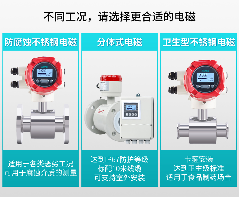 不同工況應該如何選擇電磁流量計
